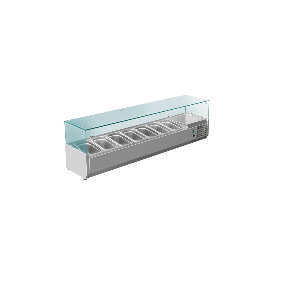 Cooling display case with compressor and glass top, COOLHEAD, several