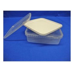 Plastic bucket or lid square 5541 - 1500 ml. - ready
