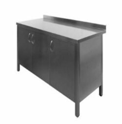Steel cabinet with hinged doors, 600 mm deep and in many lengths