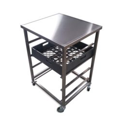 Plug-in trolley for 4 dishwashers, fully welded VTB4 from Magorex