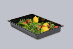 Gastro tray in black polycarbonate - GN 1/1