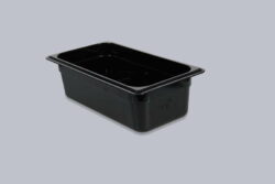 Gastro tray in black polycarbonate - GN 1/3