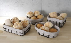 Bread basket with bread bag, Hendi