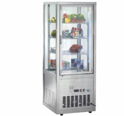 Display refrigerator in stainless steel, CS18, 180 cm high