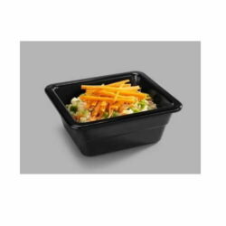 Melamine dish 1/6 GN in black, Pujadas, several sizes