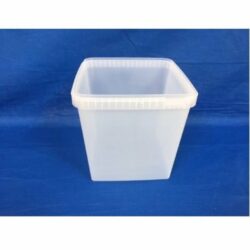 Plastic bucket or lid square 5548 Freezer-friendly 5000 ml