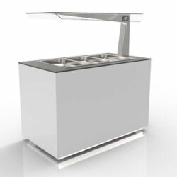 Salad bar with glass top, from Sayl - several sizes are available