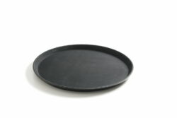 Serving tray / Waiter trays in round. Black from Hendi