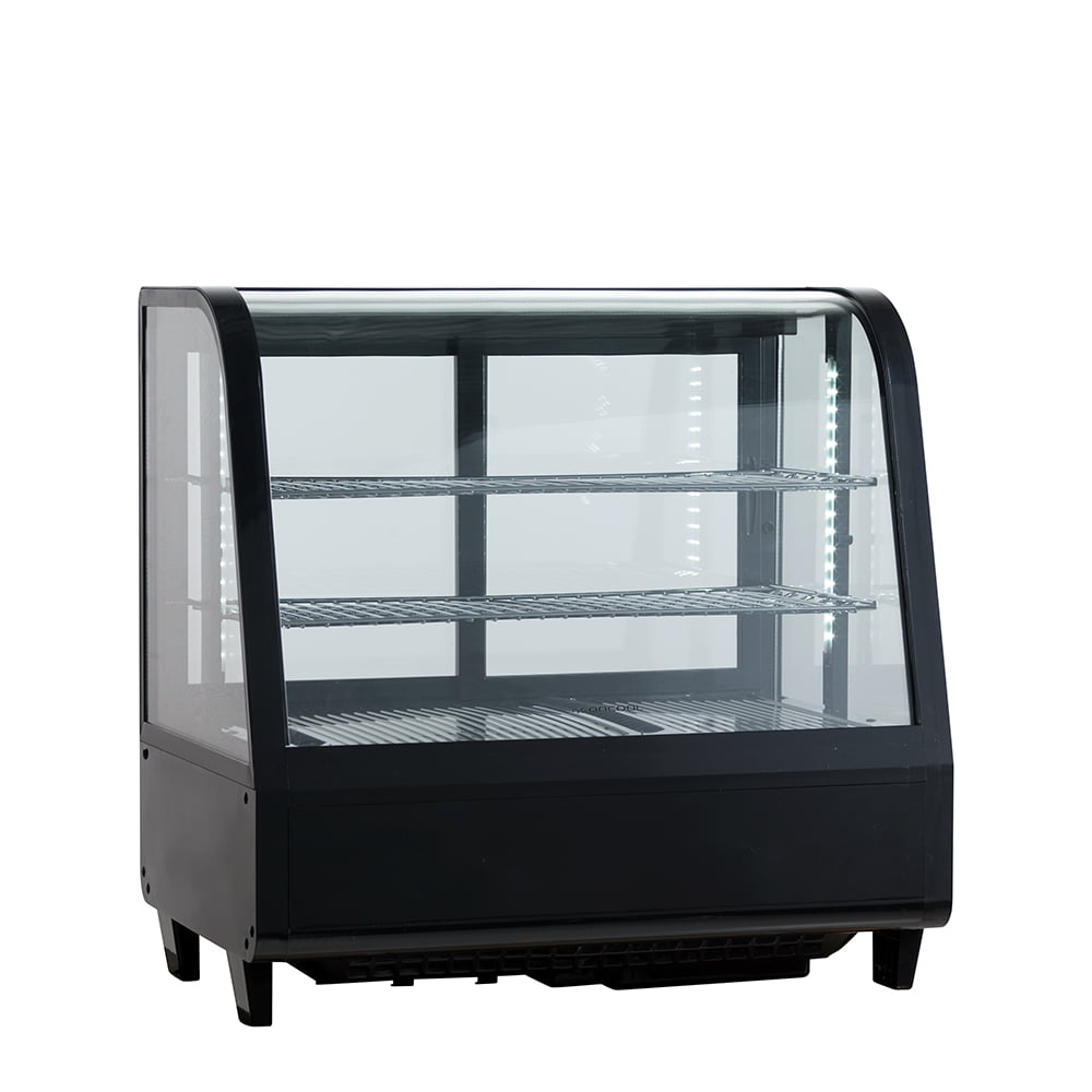 lure Peep indebære RTW 101 BE, Refrigerated display case in black, 100 liters - Scandomestic -  Cateringinventar.dk