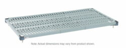 Industrial shelf in plastic, with lattice mat - Metro