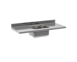 Table top with sink in the middle, several sizes - Fagor