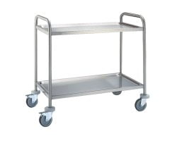 Steel service trolley with 2 shelves - Fagor