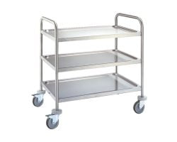 Steel service trolley with 3 shelves - Fagor