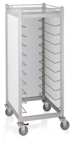 GN 20 socket tray trolley for 1/1GN, 66,5x82x168 cm - WAS