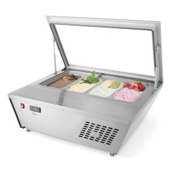 Ice freezer / ice display for 4 variants, table model / buffet model