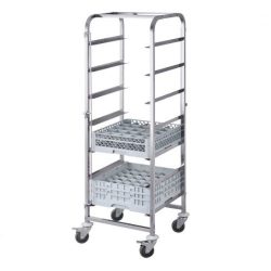 Socket trolley for dishwashing trays from Eagle - 7 sockets for 500x500 trays