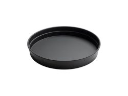 Serving tray in stainless steel black