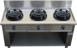 Wok stove / Chinese stove, Casta 3 burner, floor model