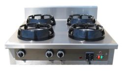 Wok stove / Chinese stove, Casta 4 burner, table model