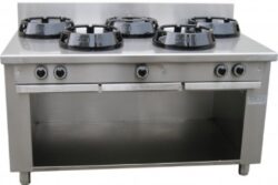 Wok stove / Chinese stove, Casta 5 burner, floor model