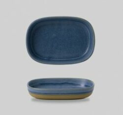 Dish 17 cm oblong, Emerge Oslo Blue - Churchill