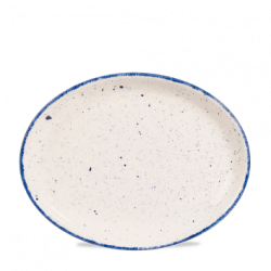 Fad 30,5 cm oval, Stonecast Indigo Blue - Churchill