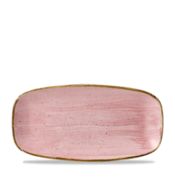 Oblong fad 28 cm, Stonecast Petal Pink - Churchill