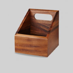 Wooden box 15 x 15 cm, Brown Acacia - Churchill