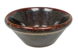 Dipskål konisk, 10x4,5cm, Grøn/Brun - Hendi