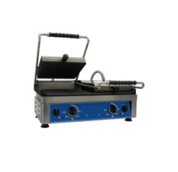 Squeeze grill, Amitek PG57L, grooved top and smooth bottom