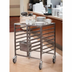 REMAINDER SALE Tray trolley Zoni with table top - 16 trays
