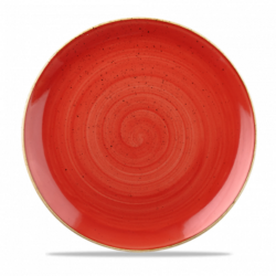 Berry red, flat plate, 32cm, Churchill