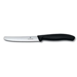 Table knife, 6 pcs, Victorinox, black