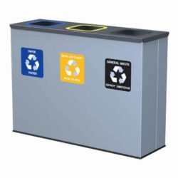 Eco station, with 3 bags, for waste sorting