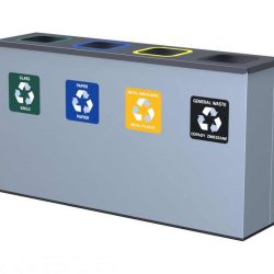 Eco station, with 4 bags, for waste sorting
