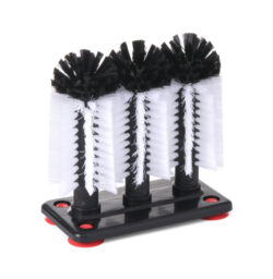 Glass brush with 3 brushes Hendi
