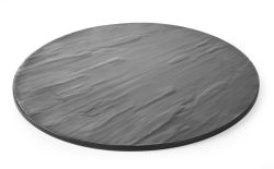 Hendi round tapas plate gray melamine