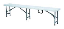 Folding bench in white - Hendi