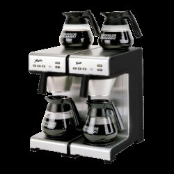 Matic twin coffee machine, with fixed water connection - Bonamat