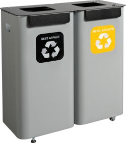Modular bins for waste sorting 2x70 litres
