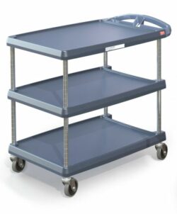 Plastic service trolley with 3 shelves - Metro