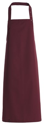 Bib apron in burgundy, One Size - Centaur