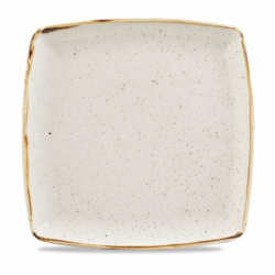 Barley White, deep square plate ø26, Churchill