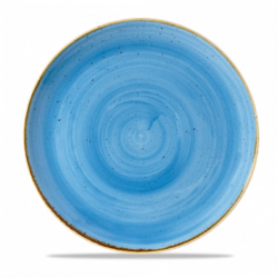 Cornflower blue, deep plate, 28cm, Churchill