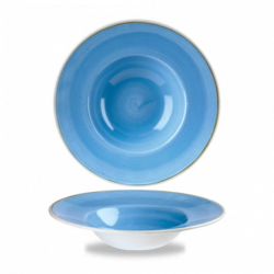 Cornflower blue, pasta plate, 24cm, churchill