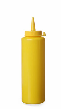 Plastic bottle yellow, 0,35L