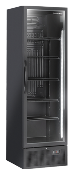 Bottle fridge in black, TKG 420B - Coolhead