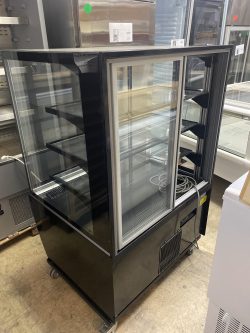 Refrigerated display cases in black used