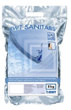 Sanitabs fra BWT, salt til blødgøringsanlæg, 8 kg