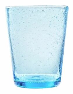 Water glass Bubbles 30cl 3pcs. blue